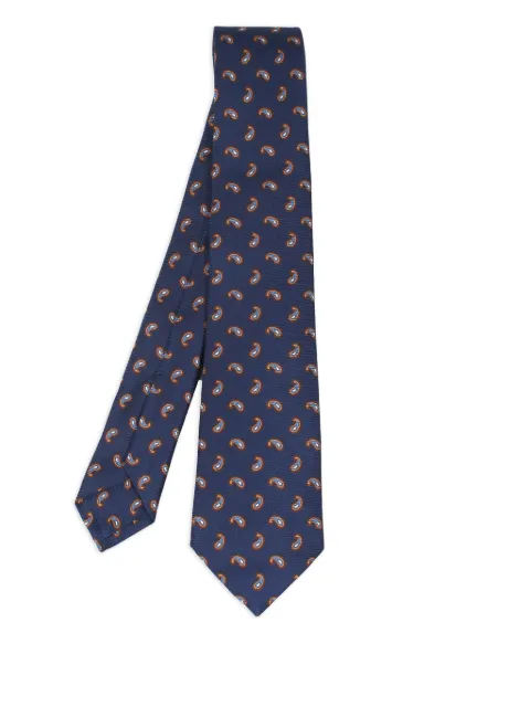 Kiton paisley-pattern tie Blue UCRVKRC06L0104000