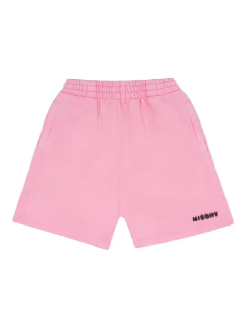 MISBHV Community logo-print running shorts Pink 240M352