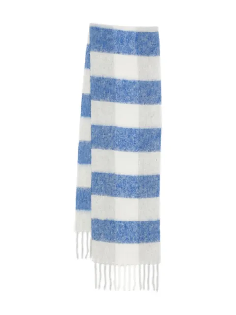 WRSTBHVR Rania fringe-edge scarf Blue U9725AL3042