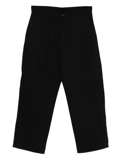 Carhartt WIP buttoned cotton trousers Black I035653