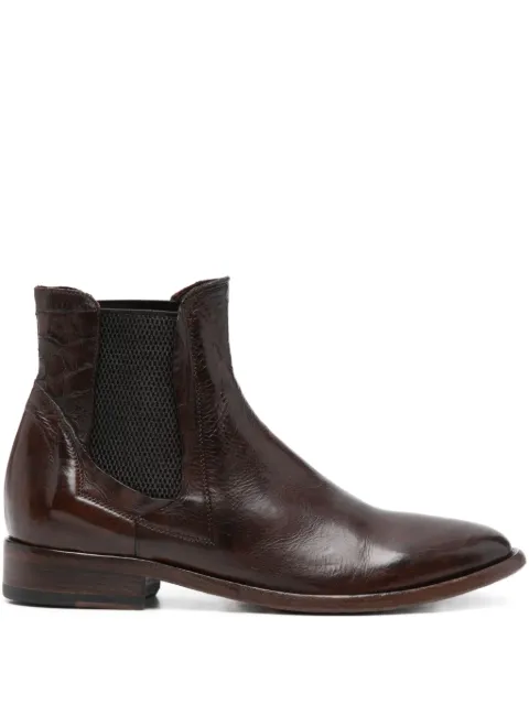 KING TARTUFOLI SHOES leather chelsea boots Brown 0314