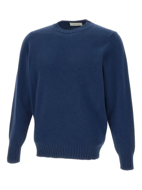 Filippo De Laurentiis ribbed crew-neck sweater Blue GC3MLWC7R881