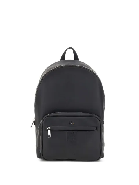 BOSS zip-pocket backpack Black 50552610