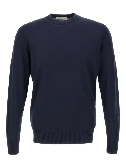 Filippo De Laurentiis ribbed crew-neck sweater Blue GC3MLRM16R880