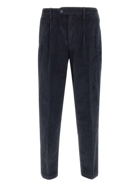 Re-Hash Darts corduroy-texture chinos trousers Blue P604LN4V042F008