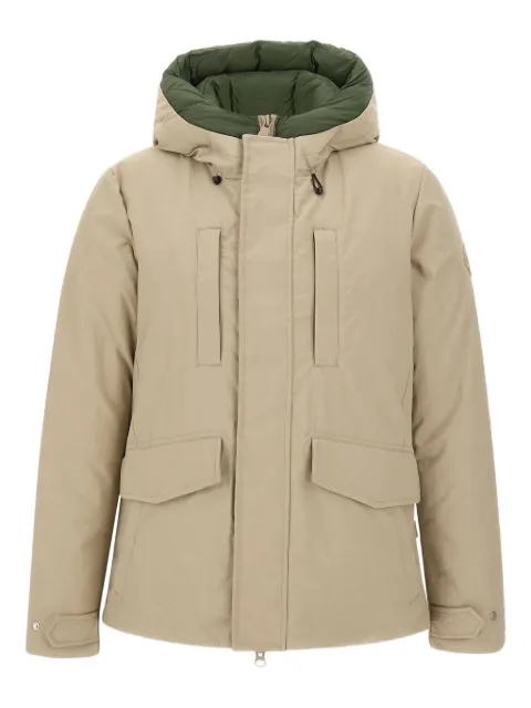 Save The Duck Enzo Hooded flap-pocket parka Neutrals P32292MCOTO2121651