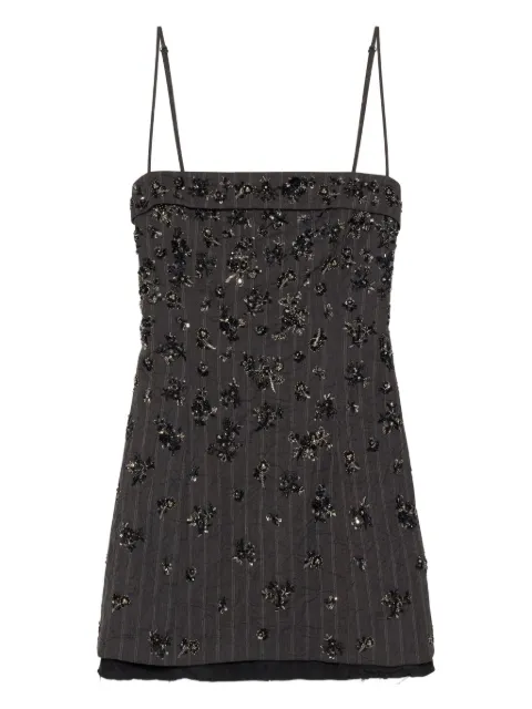 SIMKHAI Anden embellished mini dress Grey 5251190CR