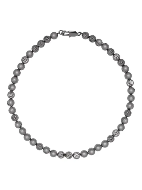 MISBHV embossed ball logo chain necklace Grey 231A728