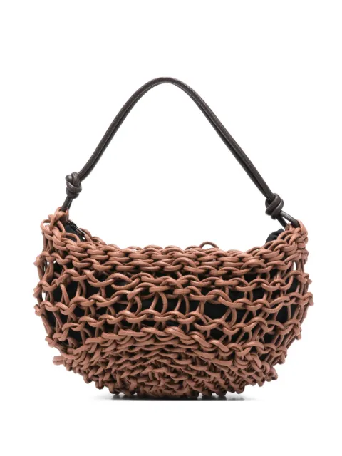 Alienina Aurora woven shoulder bag Brown AURORA