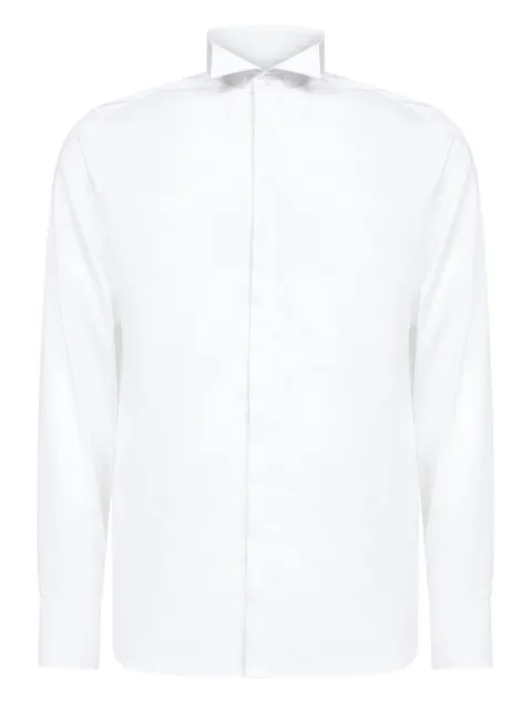 D4.0 button placket wing collar shirt White JGPGC2UA1