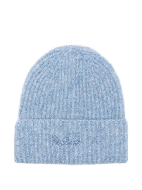 MC2 Saint Barth Moss beanie hat Blue MOS0003