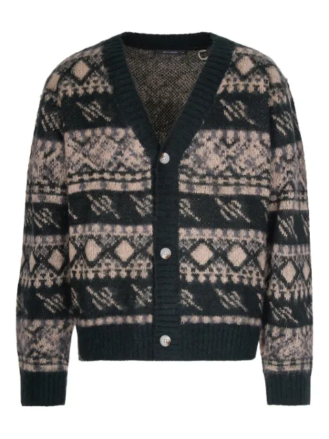 Daily Paper patterned button cardigan Green 2521126