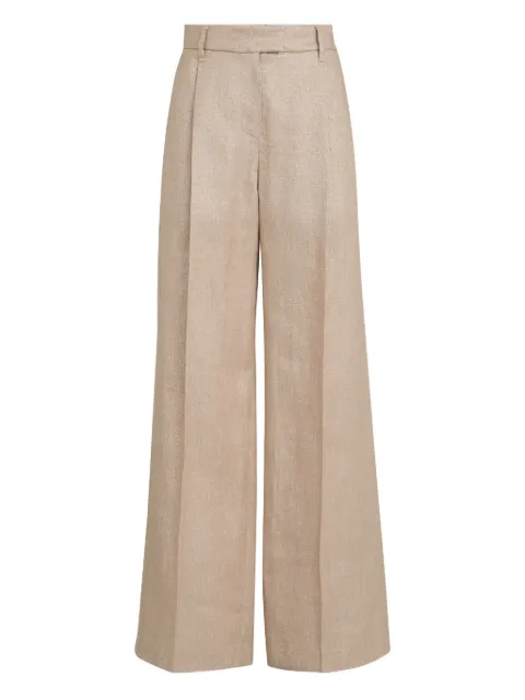 Brunello Cucinelli pleated Monili-detail trousers Neutrals MH526P8884C920