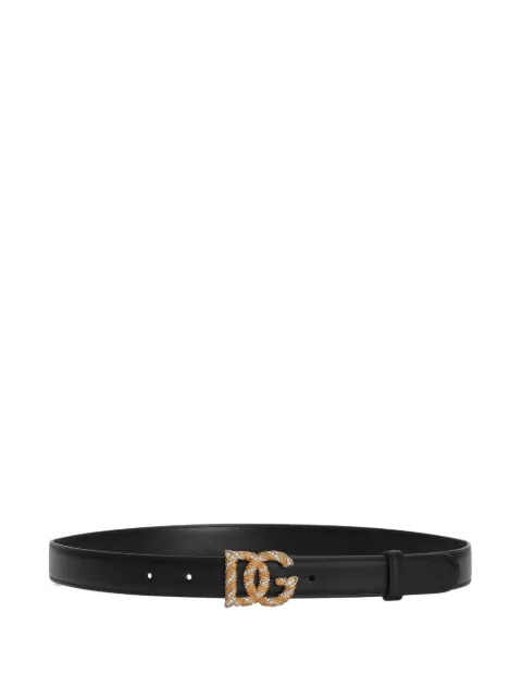 Dolce & Gabbana logo buckle belt Black BE1683AW576