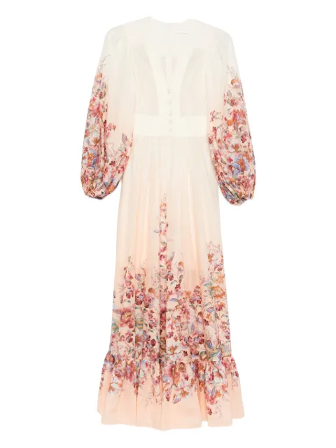 ZIMMERMANN Awaken plunge maxi dress Neutrals 6875DRS261