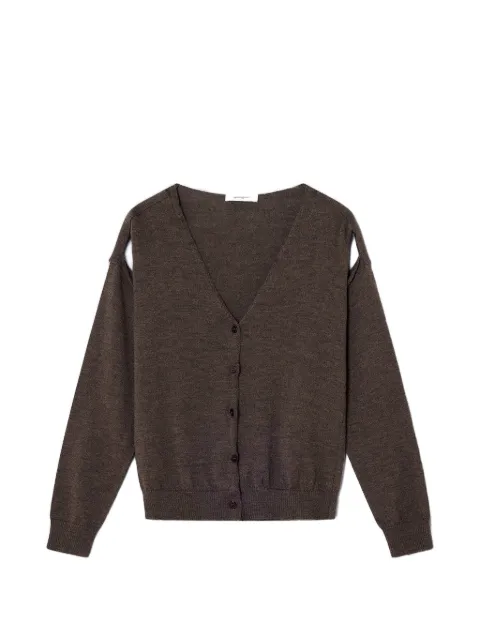 Gimaguas Coucou shoulder cutouts cardigan Brown RW2515000239