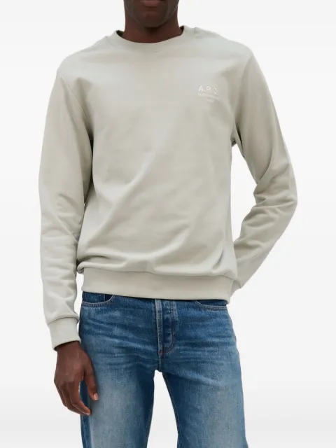 A.P.C. logo-embroidered sweatshirt Grey COHGRM27913