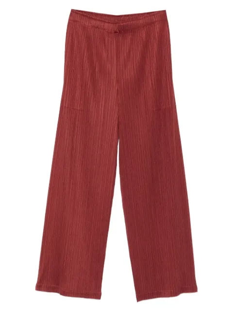 Pleats Please Issey Miyake pleated trousers Brown PP58JF145