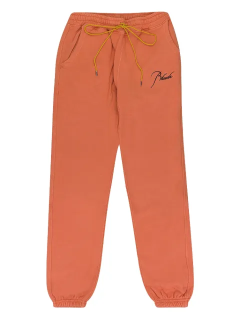 RHUDE drawstring-fastening track pants Orange RHSS23PA96826120VTO
