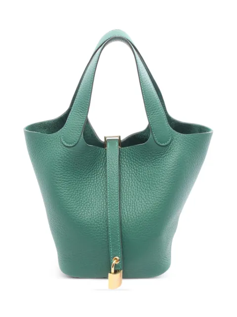 Hermès Pre-Owned 2025 Clemence Picotin Lock 18 handbag Green UUENJPM0JML5AX40
