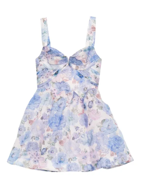 ZIMMERMANN Rebellion mini dress Blue 6493DC261