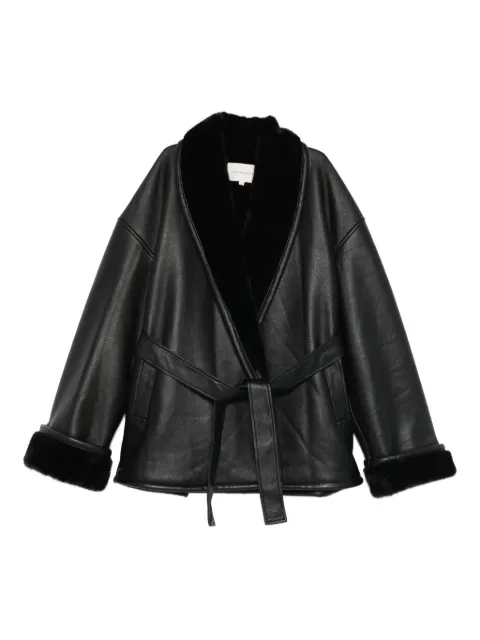 VIKTORIA CHAN belted jacket Black AW25012BL