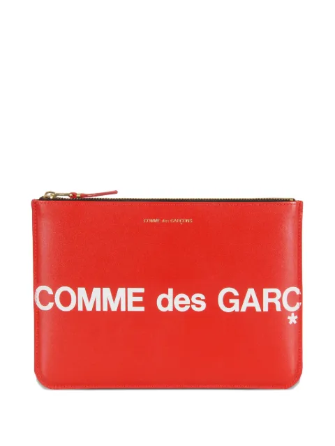Comme Des Garçons Wallet SA5100 logo-print pouch Red SA5100