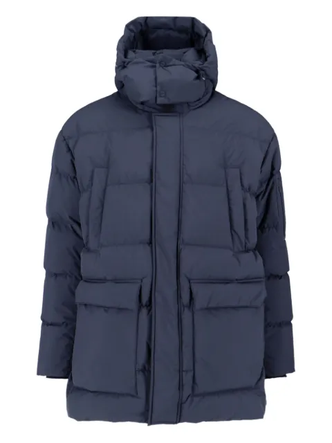 Herno hooded pocket coat Blue PI001292U12840