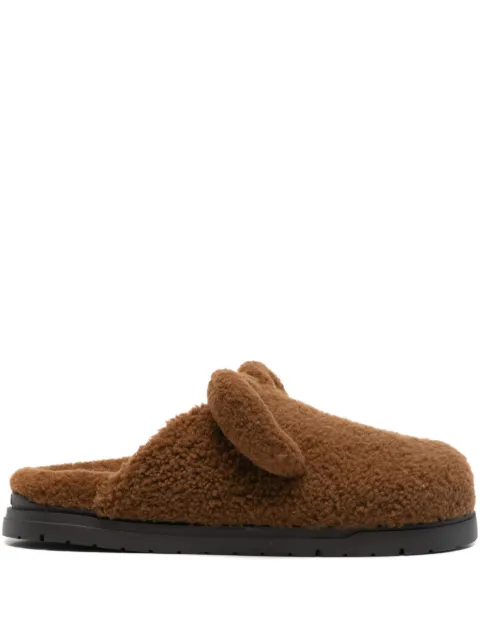 FENDI shearling mules Brown 7D1716PCY