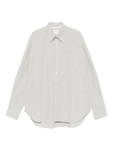 Norse Projects Ole pocket checked shirt Neutrals N400851
