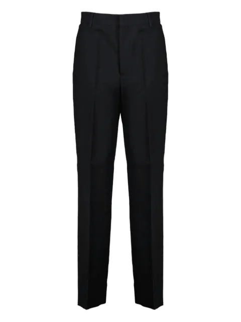 Moschino logo-trim trousers Black A03135438
