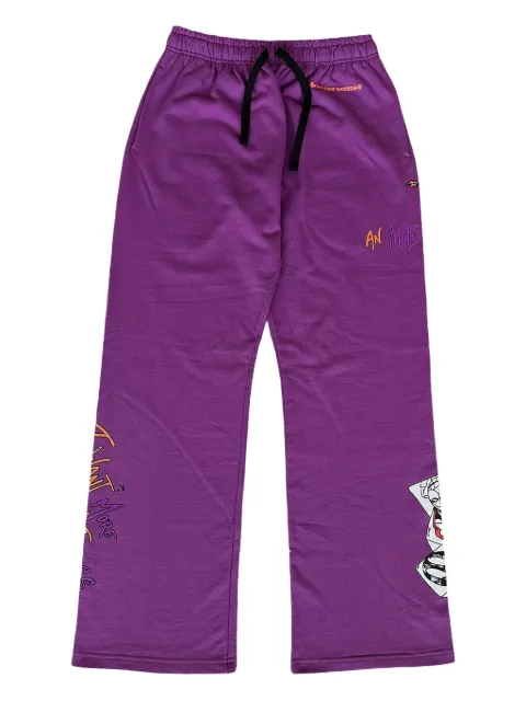 Chrome Hearts matty boy graphic sweatpants Purple CHRM0356