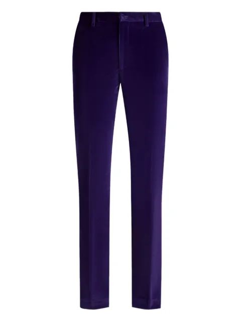 ETRO stretch velvet tailored trousers Purple MREA000599TUEI1