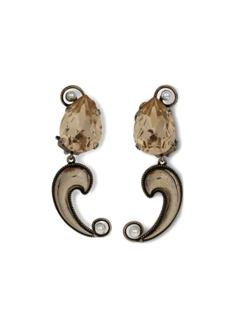 ETRO paisley crystal earrings Neutrals WF5A0074AM061