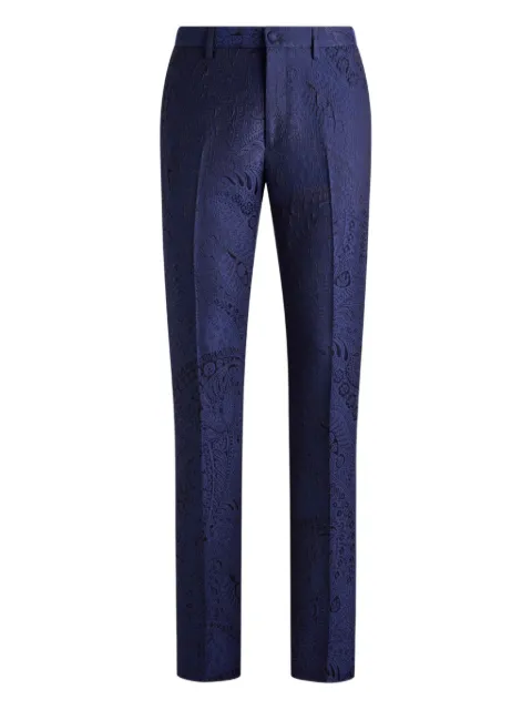 ETRO paisley-motif trousers Blue MREA000599TJEJ7
