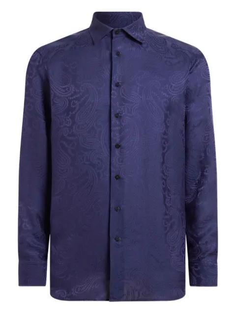 ETRO paisley jacquard shirt Blue MRIB000199TJD95