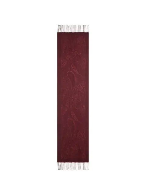 ETRO paisley jacquard scarf Red WATA0043AQ404