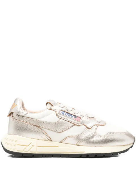 Autry low leather sneakers Gold WWLWAN002