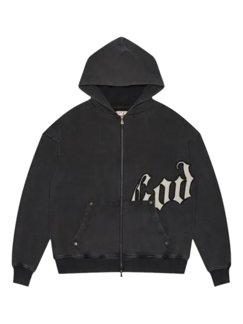 GODSPEED OG Logo V2 zip-up hoodie Black XDHGIKJ6