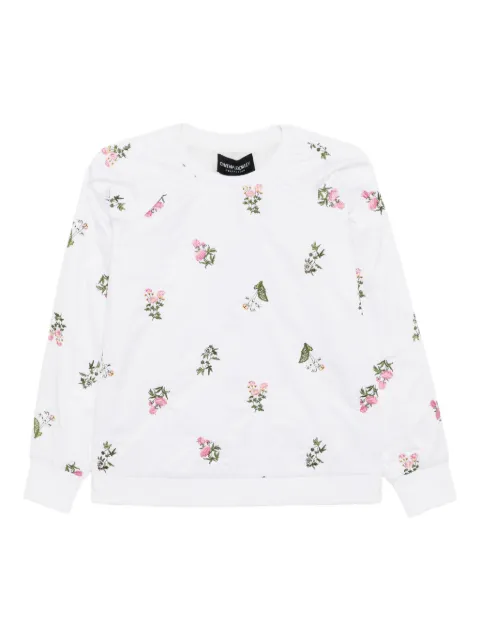 Cynthia Rowley floral-embroidered pullover White 25F1TP33CO