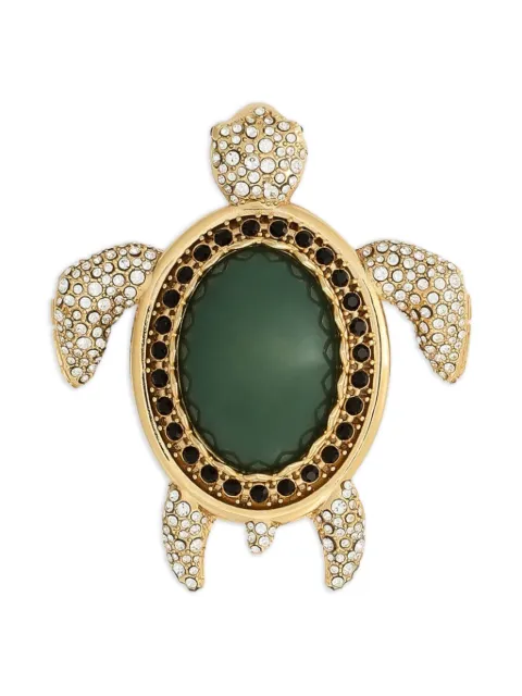 Dolce & Gabbana turtle embellished brooch Gold WPR7A3W1111