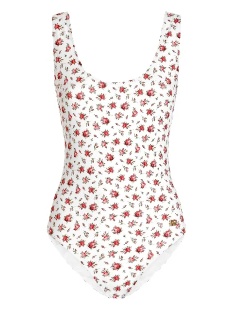 Dolce & Gabbana floral-print swimsuit White O9A46JON0D1