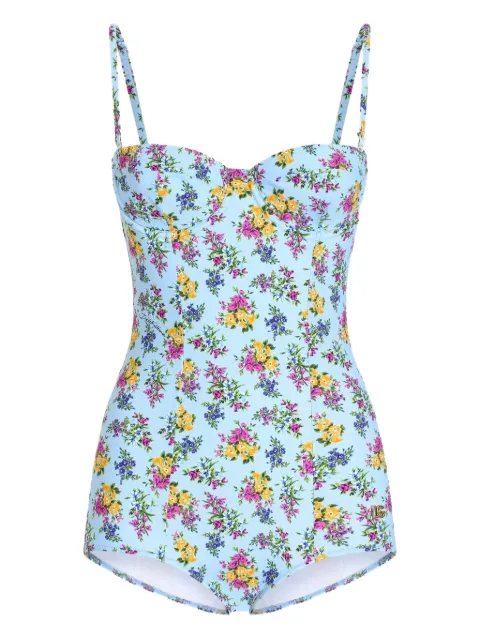 Dolce & Gabbana floral-print swimsuit Blue O9A13JON0D2