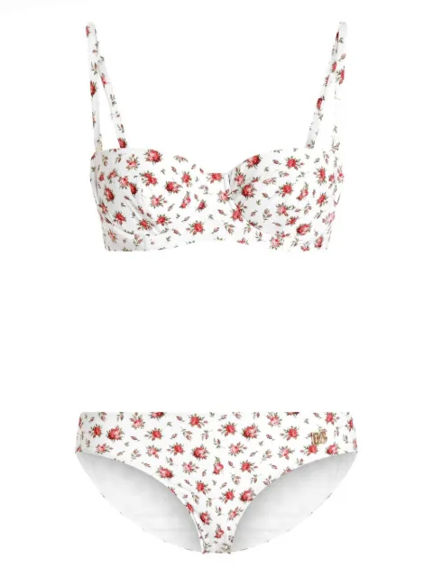 Dolce & Gabbana floral-print bikini White O8A17JON0D1