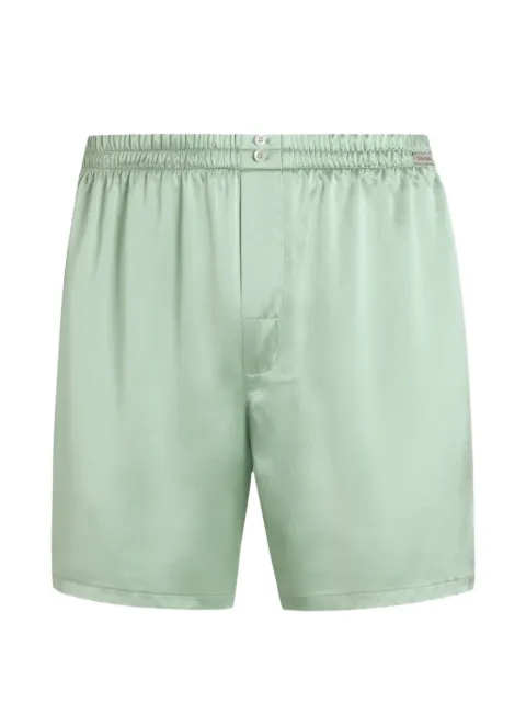 Dolce & Gabbana silk satin boxer shorts Green M3A12TON0EC