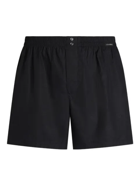 Dolce & Gabbana logo-print poplin boxer shorts Blue M3A12THS5T7