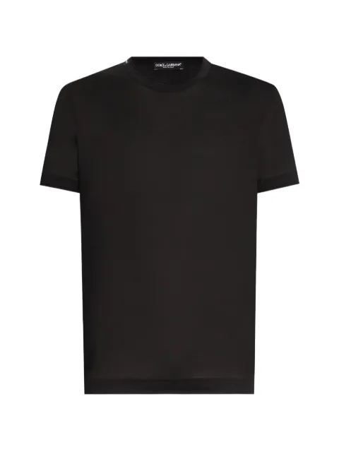 Dolce & Gabbana T-shirt in melange jersey Black G8ST1TG7P0F