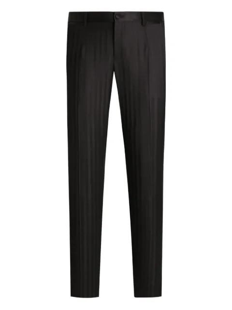 Dolce & Gabbana striped-pattern trousers Black GYA5MTFR226