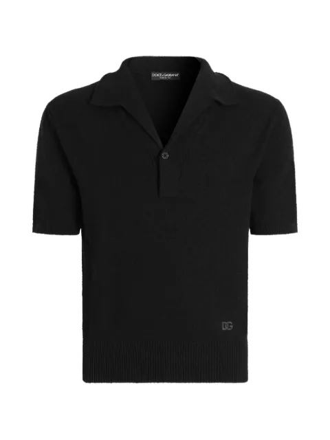 Dolce & Gabbana cotton blend polo shirt Black GXZBHZJGMGX