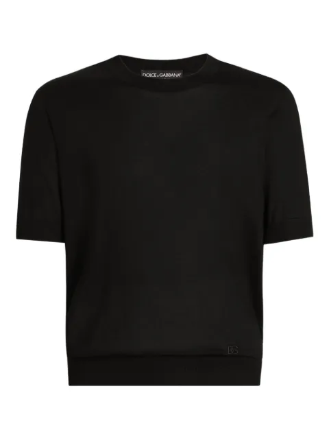 Dolce & Gabbana short-sleeve T-shirt Black GXX03ZJBSO5
